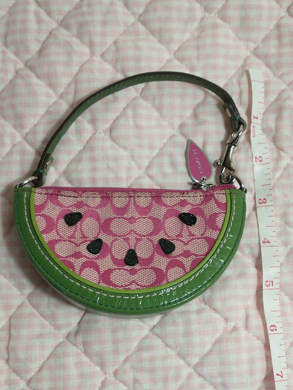 Coach Watermelon Slice Wristlet / Coin purse - Picture 6 of 7